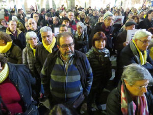 Concentraci&oacute; a la pla&ccedil;a del Vi per la independ&egrave;ncia i la llibertat dels presos pol&iacute;tics
