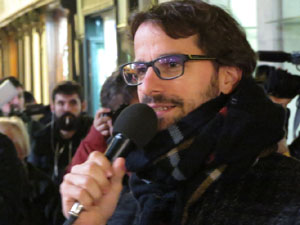 Concentraci&oacute; a la pla&ccedil;a del Vi per la independ&egrave;ncia i la llibertat dels presos pol&iacute;tics