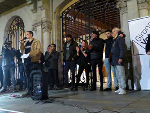 Concentraci&oacute; a la pla&ccedil;a del Vi per la independ&egrave;ncia i la llibertat dels presos pol&iacute;tics