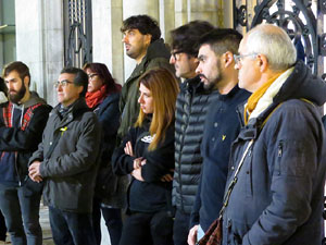Concentraci&oacute; a la pla&ccedil;a del Vi per la independ&egrave;ncia i la llibertat dels presos pol&iacute;tics