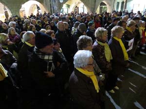 Concentraci&oacute; a la pla&ccedil;a del Vi per la independ&egrave;ncia i la llibertat dels presos pol&iacute;tics