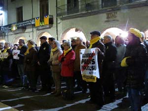 Concentraci&oacute; a la pla&ccedil;a del Vi per la independ&egrave;ncia i la llibertat dels presos pol&iacute;tics