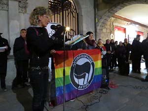 Concentraci&oacute; a la pla&ccedil;a del Vi per la independ&egrave;ncia i la llibertat dels presos pol&iacute;tics
