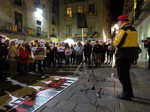 Concentraci&oacute; a la pla&ccedil;a del Vi per la independ&egrave;ncia i la llibertat dels presos pol&iacute;tics