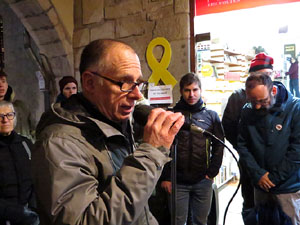 Concentraci&oacute; a la pla&ccedil;a del Vi per la independ&egrave;ncia i la llibertat dels presos pol&iacute;tics