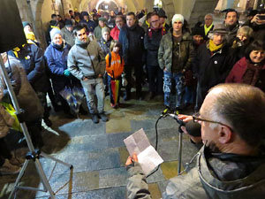Concentraci&oacute; a la pla&ccedil;a del Vi per la independ&egrave;ncia i la llibertat dels presos pol&iacute;tics