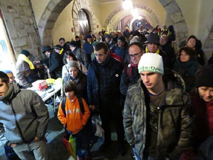 Concentraci&oacute; a la pla&ccedil;a del Vi per la independ&egrave;ncia i la llibertat dels presos pol&iacute;tics