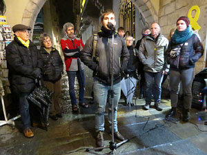 Concentraci&oacute; a la pla&ccedil;a del Vi per la independ&egrave;ncia i la llibertat dels presos pol&iacute;tics
