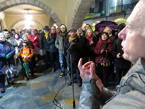Concentraci&oacute; a la pla&ccedil;a del Vi per la independ&egrave;ncia i la llibertat dels presos pol&iacute;tics