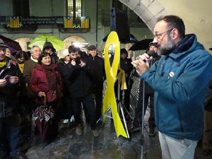 Concentraci&oacute; a la pla&ccedil;a del Vi per la independ&egrave;ncia i la llibertat dels presos pol&iacute;tics