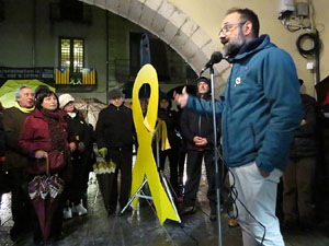 Concentraci&oacute; a la pla&ccedil;a del Vi per la independ&egrave;ncia i la llibertat dels presos pol&iacute;tics