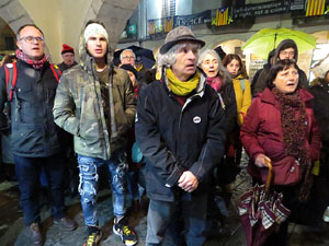 Concentraci&oacute; a la pla&ccedil;a del Vi per la independ&egrave;ncia i la llibertat dels presos pol&iacute;tics
