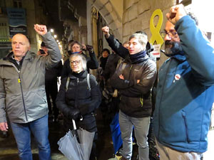 Concentraci&oacute; a la pla&ccedil;a del Vi per la independ&egrave;ncia i la llibertat dels presos pol&iacute;tics