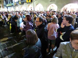 Concentraci&oacute; a la pla&ccedil;a del Vi per la independ&egrave;ncia i la llibertat dels presos pol&iacute;tics
