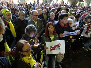 Concentraci&oacute; a la pla&ccedil;a del Vi per la independ&egrave;ncia i la llibertat dels presos pol&iacute;tics
