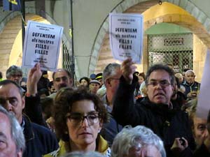 Concentraci&oacute; a la pla&ccedil;a del Vi per la independ&egrave;ncia i la llibertat dels presos pol&iacute;tics
