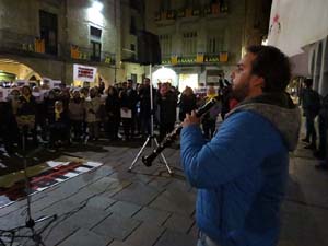 Concentraci&oacute; a la pla&ccedil;a del Vi per la independ&egrave;ncia i la llibertat dels presos pol&iacute;tics