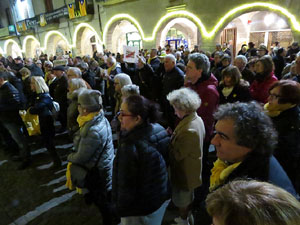 Concentraci&oacute; a la pla&ccedil;a del Vi per la independ&egrave;ncia i la llibertat dels presos pol&iacute;tics