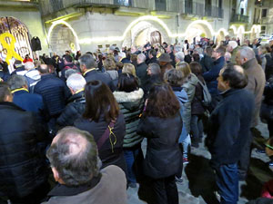 Concentraci&oacute; a la pla&ccedil;a del Vi per la independ&egrave;ncia i la llibertat dels presos pol&iacute;tics