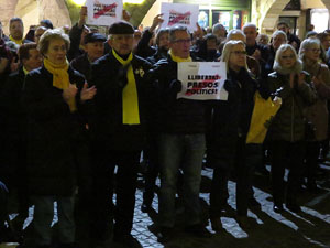 Concentraci&oacute; a la pla&ccedil;a del Vi per la independ&egrave;ncia i la llibertat dels presos pol&iacute;tics