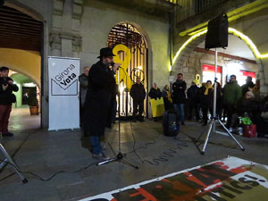 Concentraci&oacute; a la pla&ccedil;a del Vi per la independ&egrave;ncia i la llibertat dels presos pol&iacute;tics