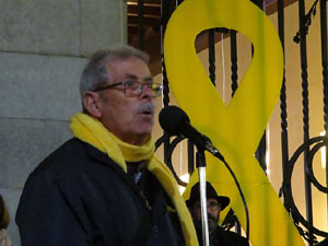 Concentraci&oacute; a la pla&ccedil;a del Vi per la independ&egrave;ncia i la llibertat dels presos pol&iacute;tics