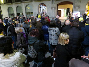 Concentraci&oacute; a la pla&ccedil;a del Vi per la independ&egrave;ncia i la llibertat dels presos pol&iacute;tics