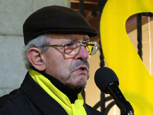 Concentraci&oacute; a la pla&ccedil;a del Vi per la independ&egrave;ncia i la llibertat dels presos pol&iacute;tics