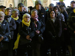 Concentraci&oacute; a la pla&ccedil;a del Vi per la independ&egrave;ncia i la llibertat dels presos pol&iacute;tics