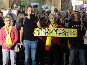 Concentraci&oacute; a la pla&ccedil;a del Vi per la independ&egrave;ncia i la llibertat dels presos pol&iacute;tics