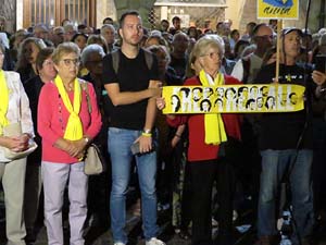 Concentraci&oacute; a la pla&ccedil;a del Vi per la independ&egrave;ncia i la llibertat dels presos pol&iacute;tics