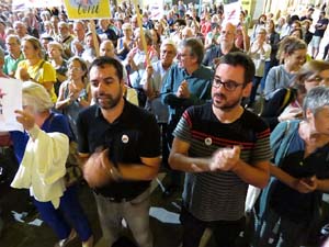 Concentraci&oacute; a la pla&ccedil;a del Vi per la independ&egrave;ncia i la llibertat dels presos pol&iacute;tics