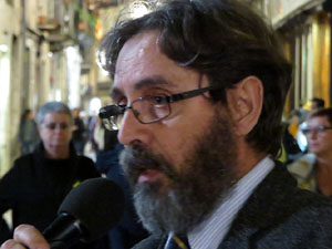 Concentraci&oacute; a la pla&ccedil;a del Vi per la independ&egrave;ncia i la llibertat dels presos pol&iacute;tics
