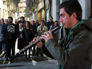 Concentraci&oacute; a la pla&ccedil;a del Vi per la independ&egrave;ncia i la llibertat dels presos pol&iacute;tics