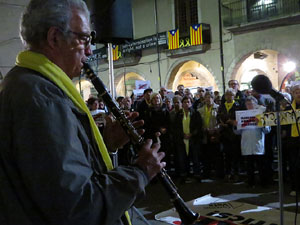 Concentraci&oacute; a la pla&ccedil;a del Vi per la independ&egrave;ncia i la llibertat dels presos pol&iacute;tics