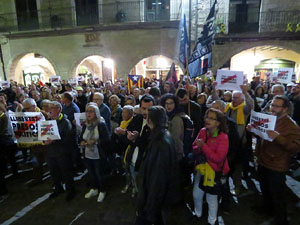 Concentraci&oacute; a la pla&ccedil;a del Vi per la independ&egrave;ncia i la llibertat dels presos pol&iacute;tics