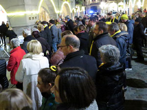 Concentraci&oacute; a la pla&ccedil;a del Vi per la independ&egrave;ncia i la llibertat dels presos pol&iacute;tics
