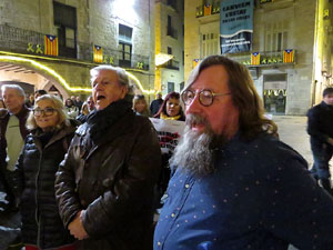 Concentraci&oacute; a la pla&ccedil;a del Vi per la independ&egrave;ncia i la llibertat dels presos pol&iacute;tics