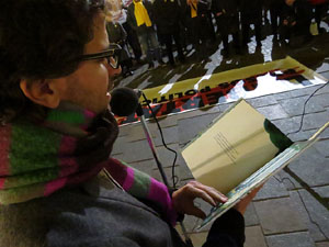 Concentraci&oacute; a la pla&ccedil;a del Vi per la independ&egrave;ncia i la llibertat dels presos pol&iacute;tics
