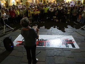 Concentraci&oacute; a la pla&ccedil;a del Vi per la independ&egrave;ncia i la llibertat dels presos pol&iacute;tics