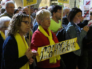 Concentraci&oacute; a la pla&ccedil;a del Vi per la independ&egrave;ncia i la llibertat dels presos pol&iacute;tics