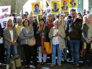 Concentraci&oacute; a la pla&ccedil;a del Vi per la independ&egrave;ncia i la llibertat dels presos pol&iacute;tics