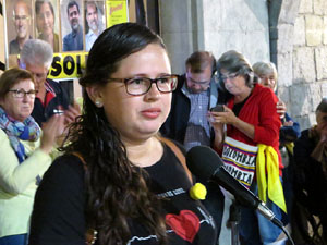 Concentraci&oacute; a la pla&ccedil;a del Vi per la independ&egrave;ncia i la llibertat dels presos pol&iacute;tics