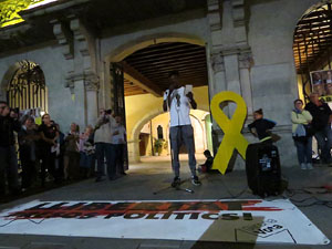 Concentraci&oacute; a la pla&ccedil;a del Vi per la independ&egrave;ncia i la llibertat dels presos pol&iacute;tics