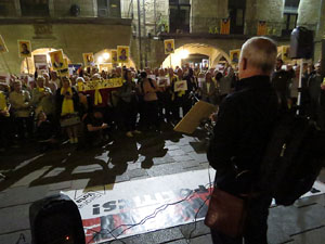 Concentraci&oacute; a la pla&ccedil;a del Vi per la independ&egrave;ncia i la llibertat dels presos pol&iacute;tics
