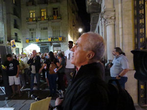 Concentraci&oacute; a la pla&ccedil;a del Vi per la independ&egrave;ncia i la llibertat dels presos pol&iacute;tics