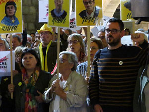Concentraci&oacute; a la pla&ccedil;a del Vi per la independ&egrave;ncia i la llibertat dels presos pol&iacute;tics