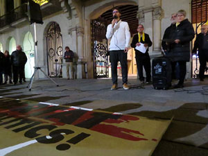 Concentraci&oacute; a la pla&ccedil;a del Vi per la independ&egrave;ncia i la llibertat dels presos pol&iacute;tics