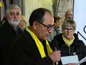 Concentraci&oacute; a la pla&ccedil;a del Vi per la independ&egrave;ncia i la llibertat dels presos pol&iacute;tics