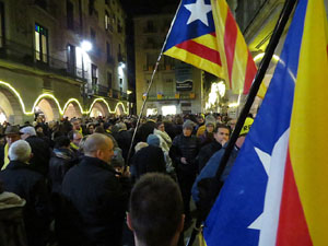 Concentraci&oacute; de protesta contra les resolucions de la Junta Electoral Central que inhabiliten el President Quim Torra